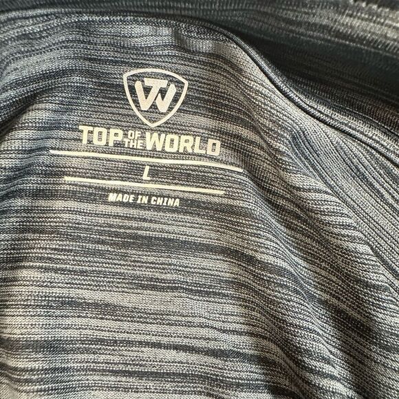 NWT Top Of The World Gray University of Kentucky Quarter-Zip Pullover - Size L - Picture 4 of 5